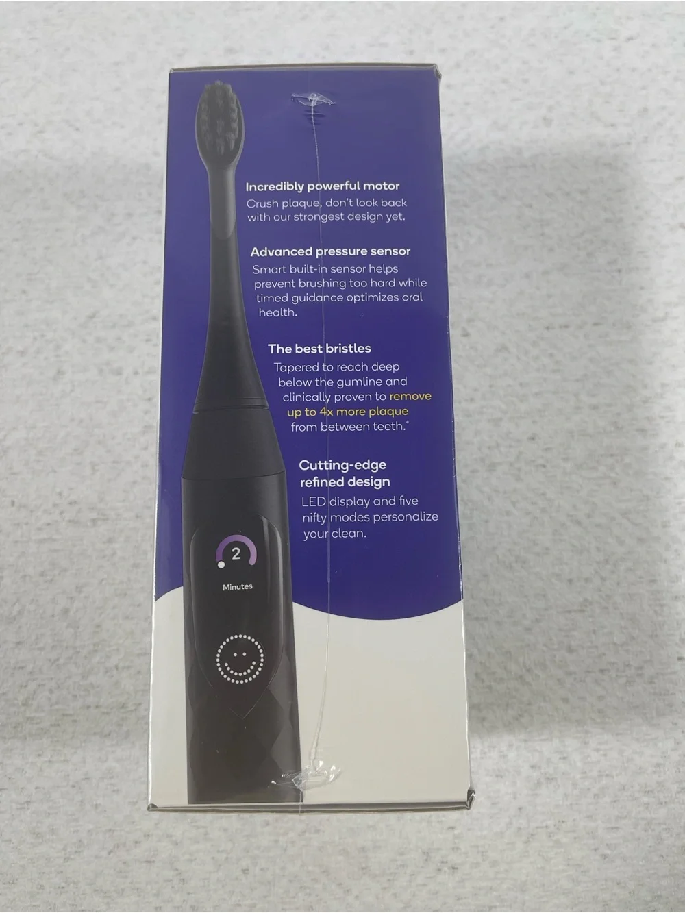 Burst Pro Sonic Toothbrush LED Screen Smart Pressure Sensor 5 Modes,New SKU#0359